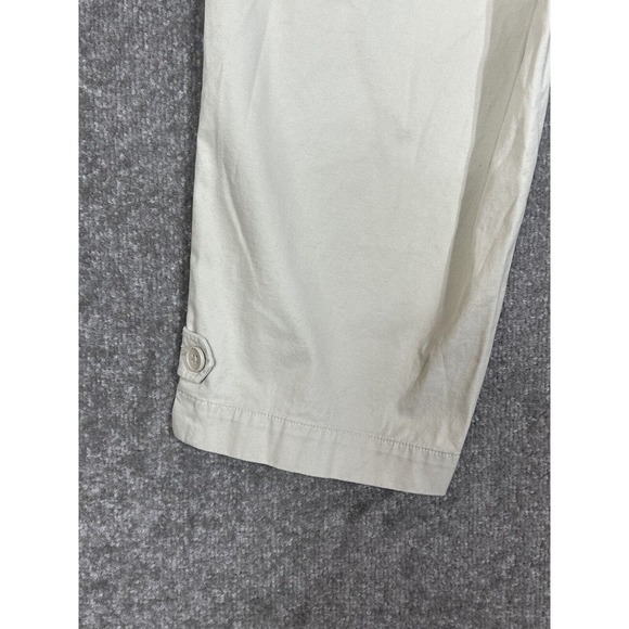Talbots Petite Perfect Skimmer Capri Pants Womens Size 14P Stretch Beige Pockets - Picture 5 of 9